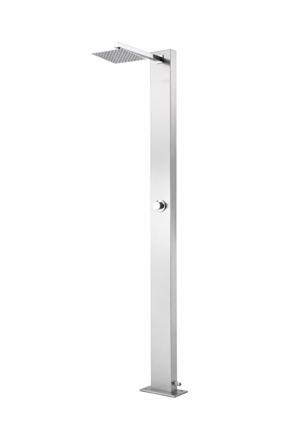 Outdoor Regenduschkopf-Dusche 210 cm Edelstahl