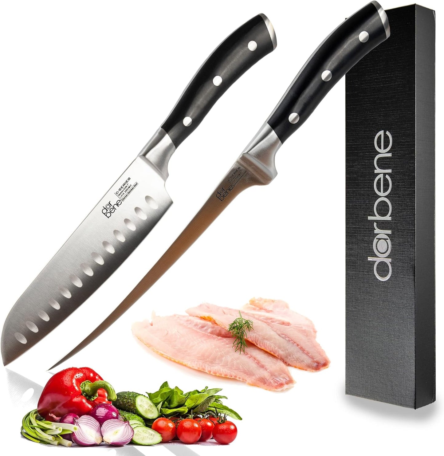Küchenmesser-Set, C-2er Set Santoku