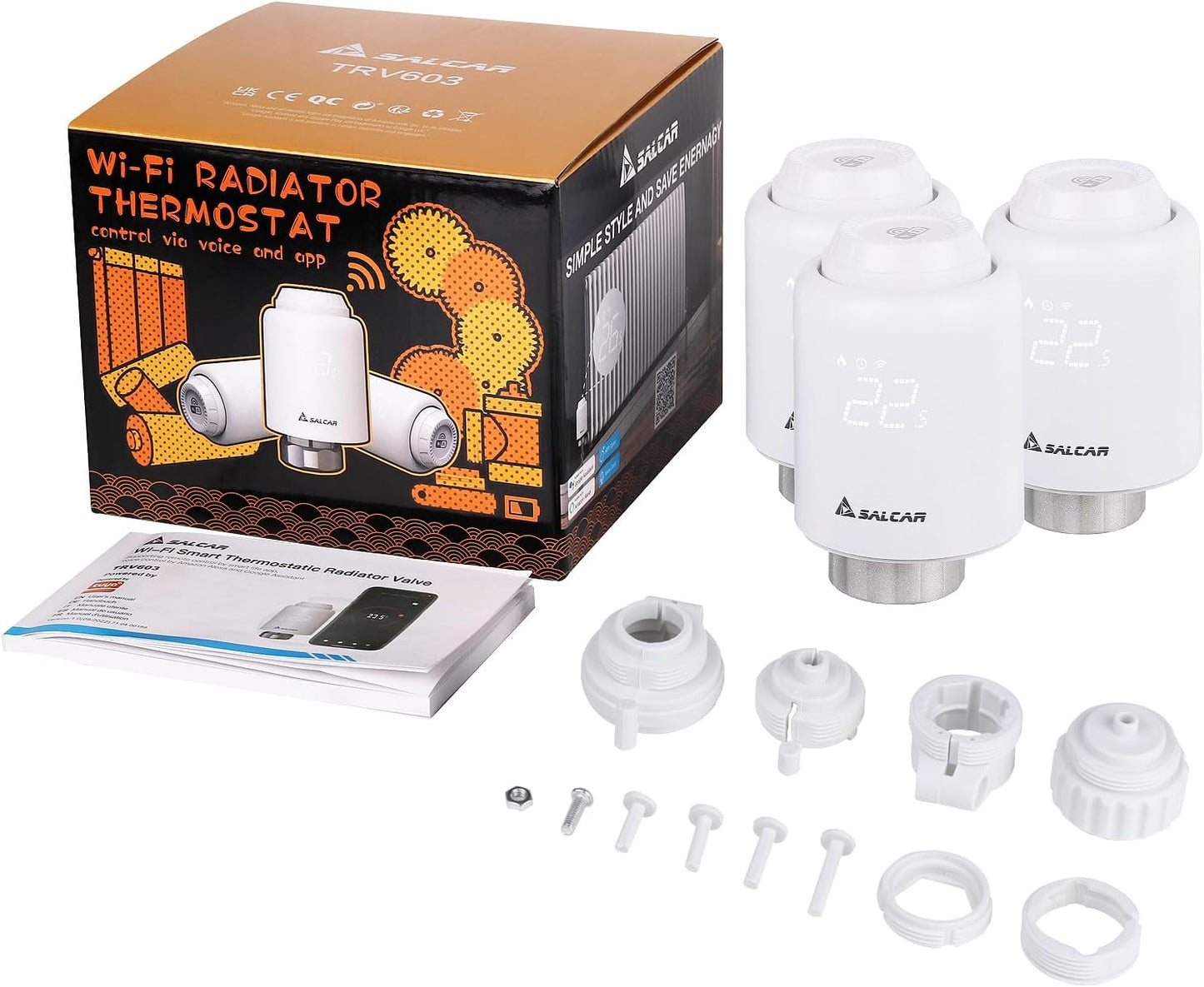 3 x Heizkörperthermostat TRV603, 3 X Heizkörper Thermostat WIFI