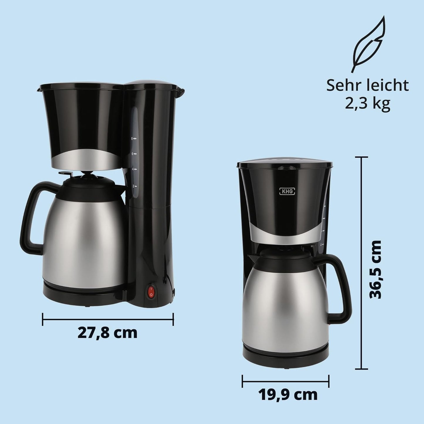 TKA-101SS Kaffeemaschine mit Thermoskanne