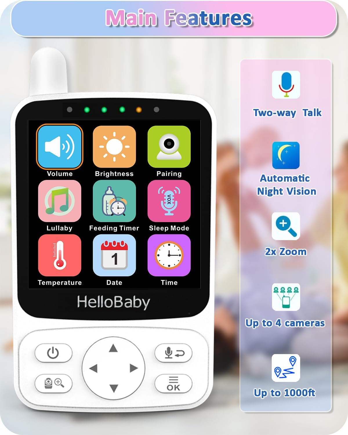 HB6240 Babyphone mit Kamera