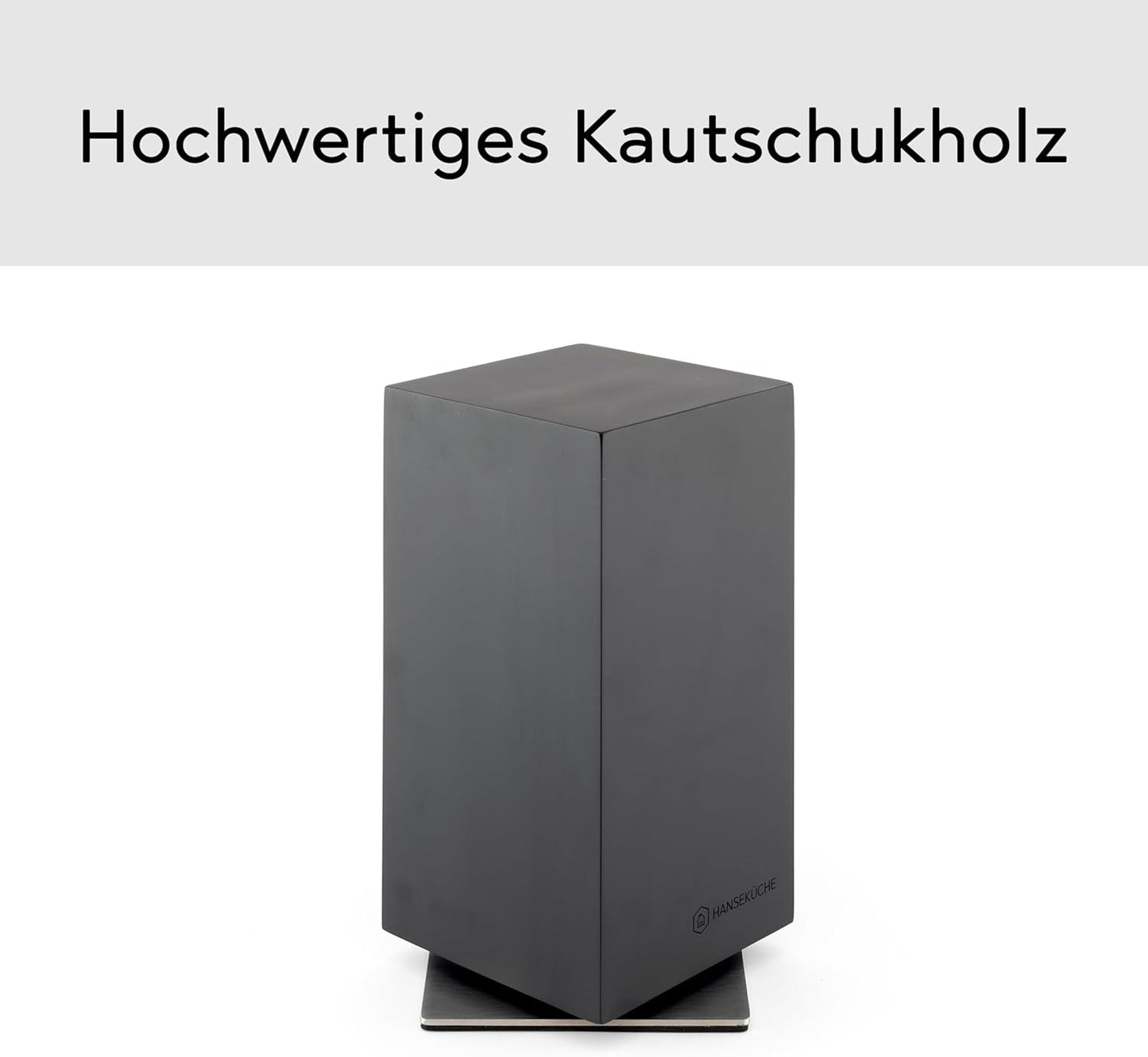 Rotierender Messerblock magnetisch, Rotierend Schwarz