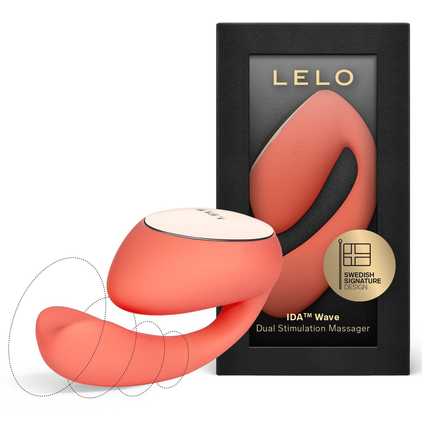 Ida Wave Doppelvibrator mit App-Steuerung, Multicolor