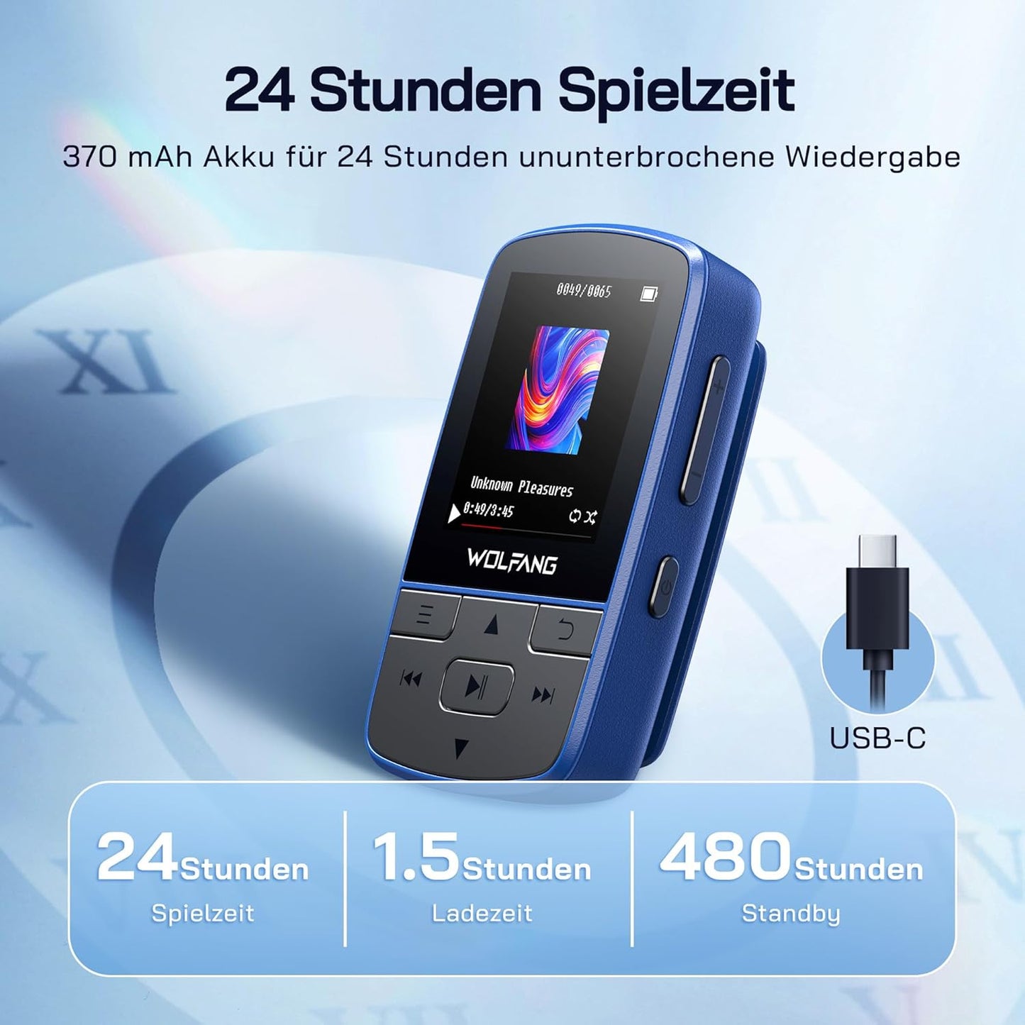 MP3-Player mit Bluetooth 5.2 & Sportclip