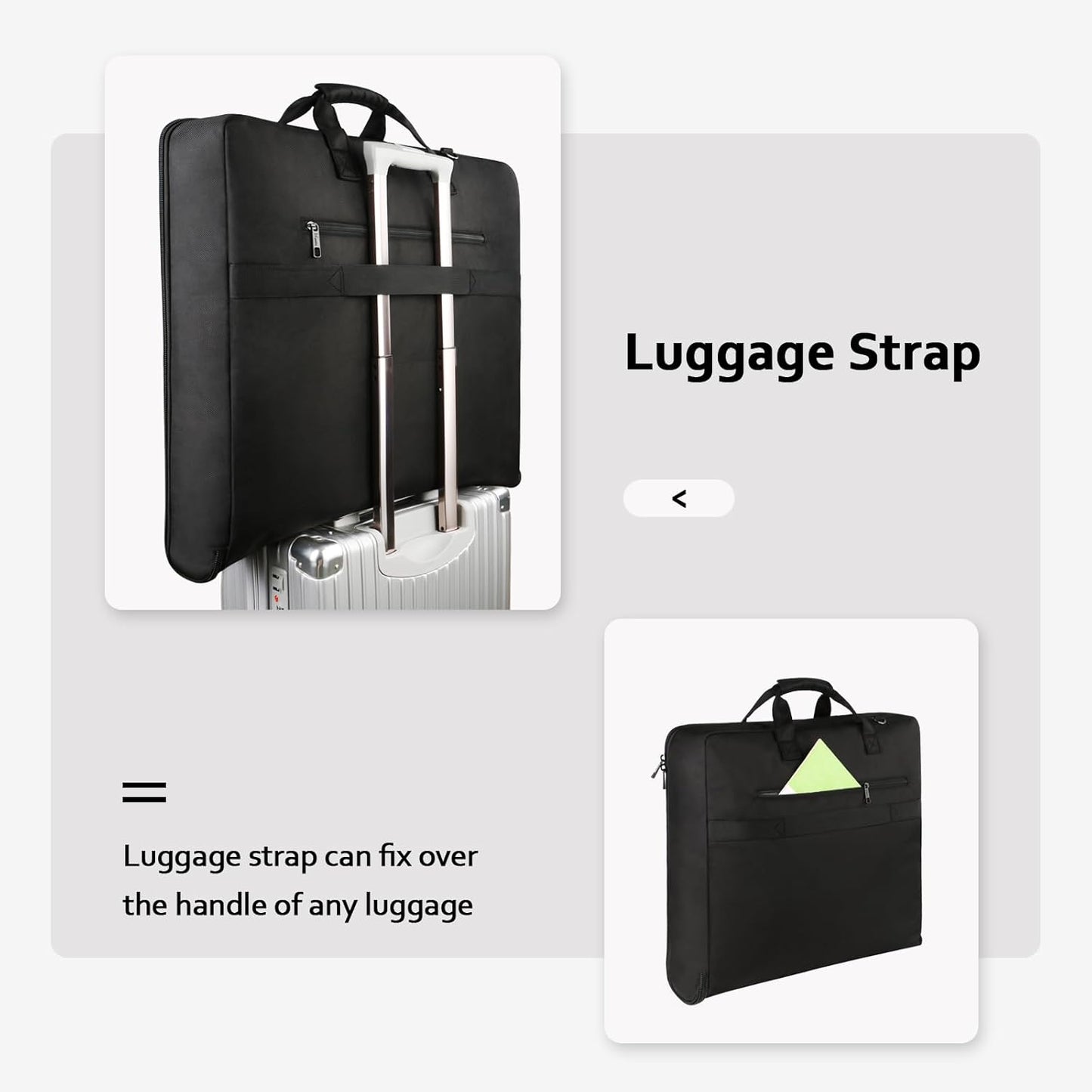 Anzugtasche für Reisen, Schwarz
