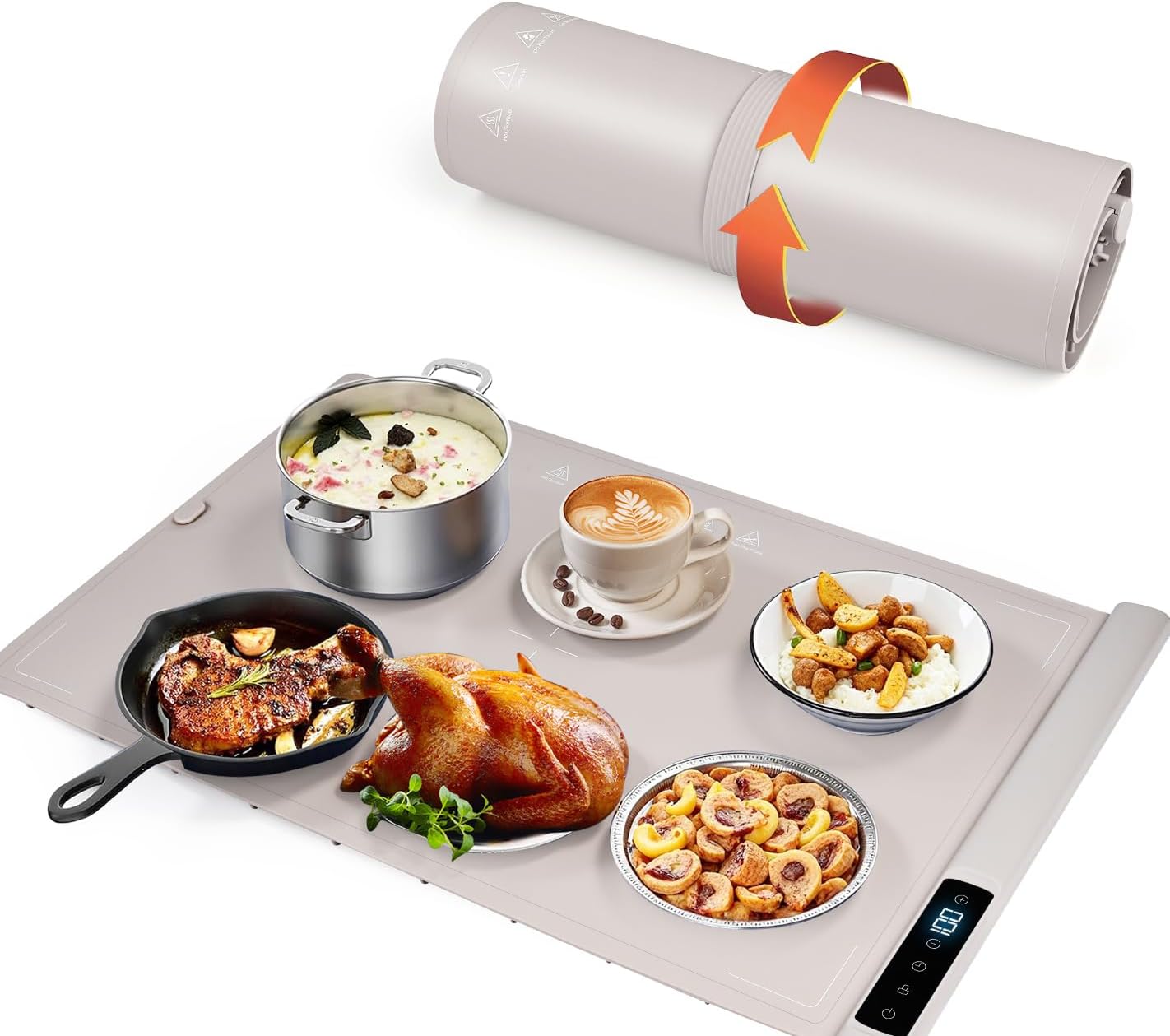 Elektrische Warmhalteplatte (40-120℃) Faltbar