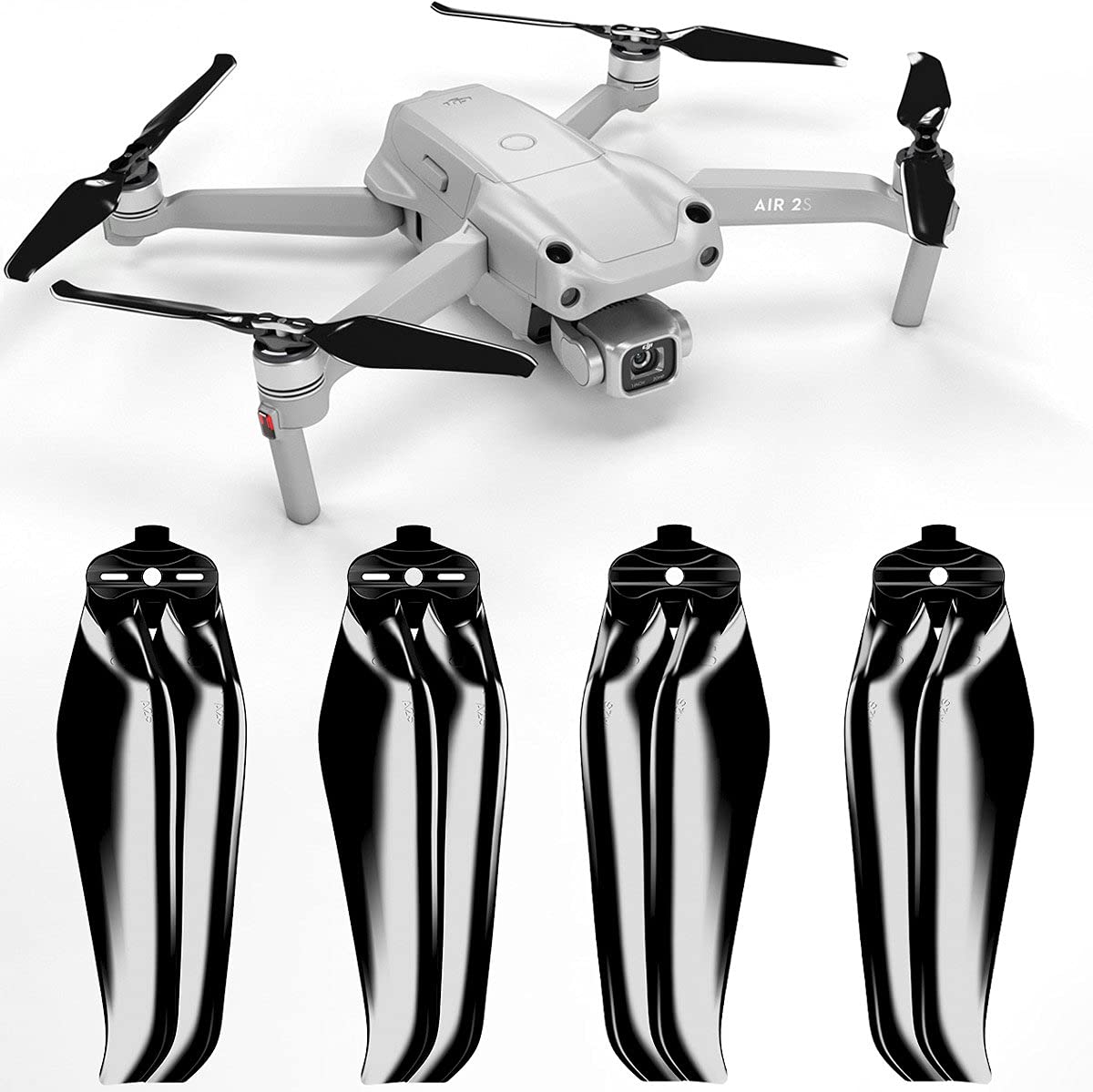 Stealth Propeller für DJI Air 2S & Mavic Air 2, Schwarz