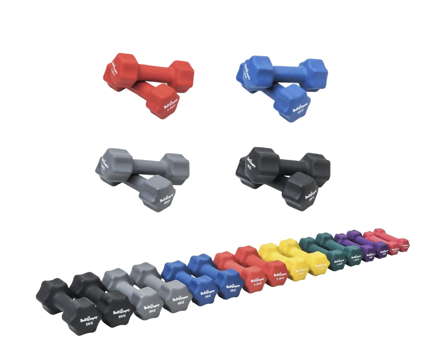 Hanteln-Kombi-Set, 14.5 kg Kombi-Set