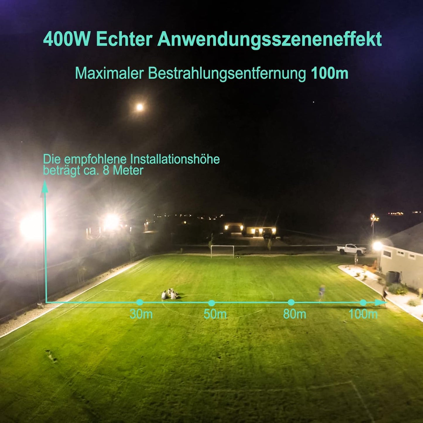 Flutlichtstrahler, 400W-3000K
