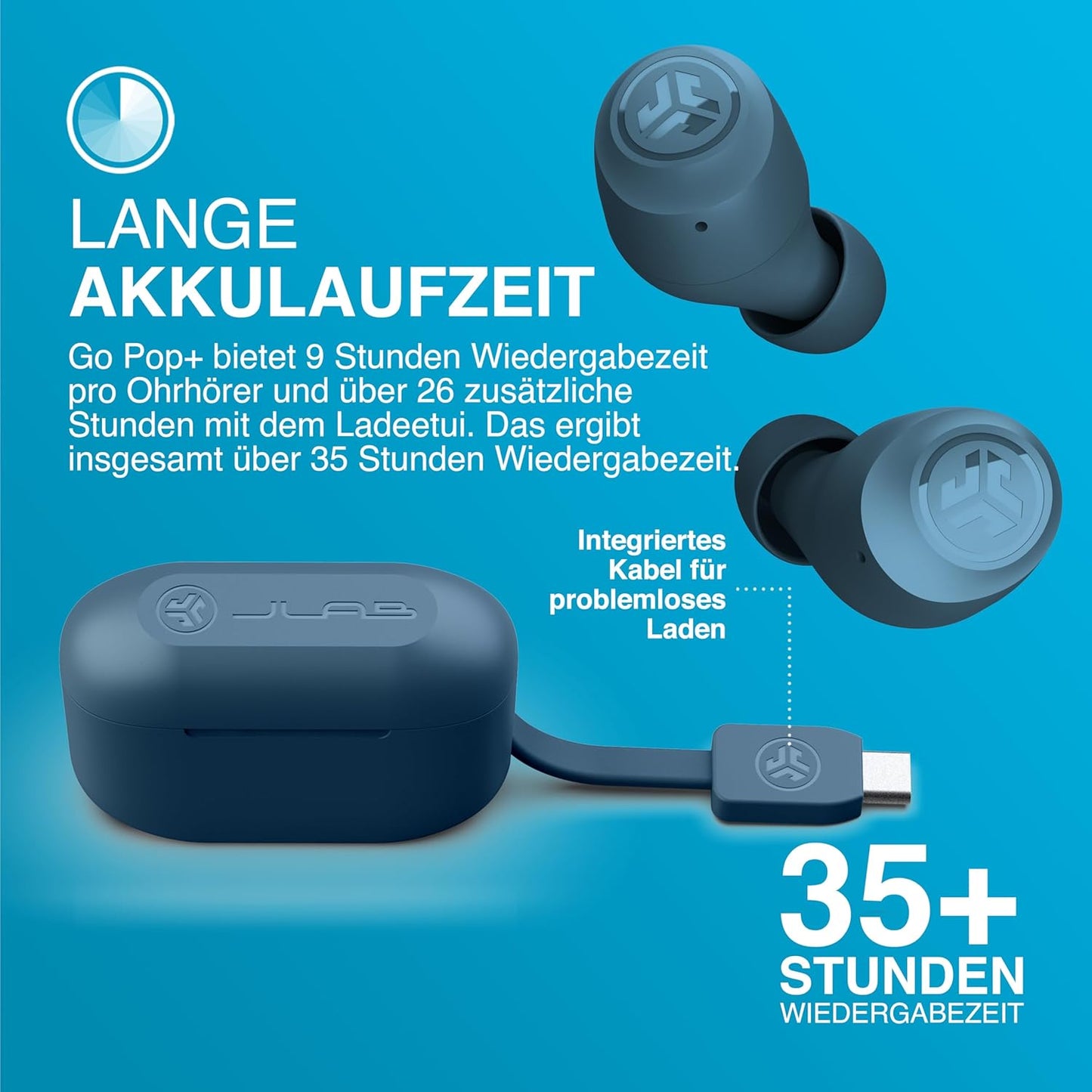 Go Air Pop+ In Ear Kopfhörer, Marineblau POP+