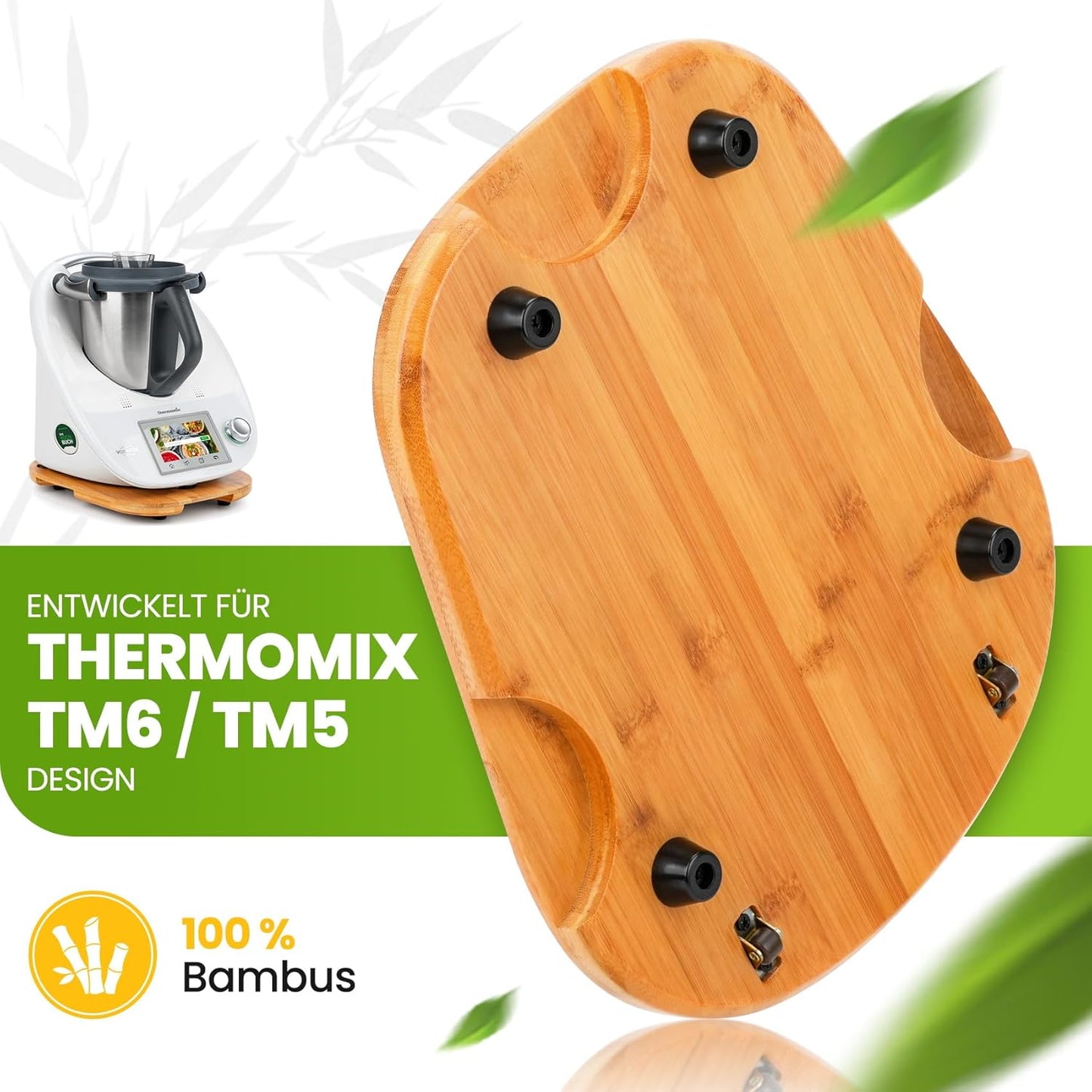Bambus Gleitbrett für Thermomix, Bambus - Bambus
