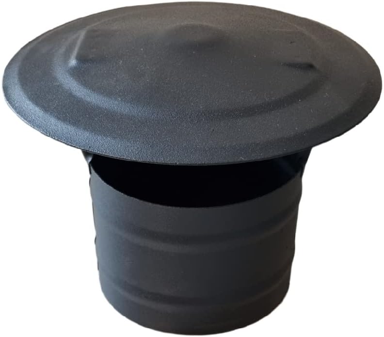 Regenhaube für Ofen- und Kaminrohr, Ø 130 mm, 130 mm