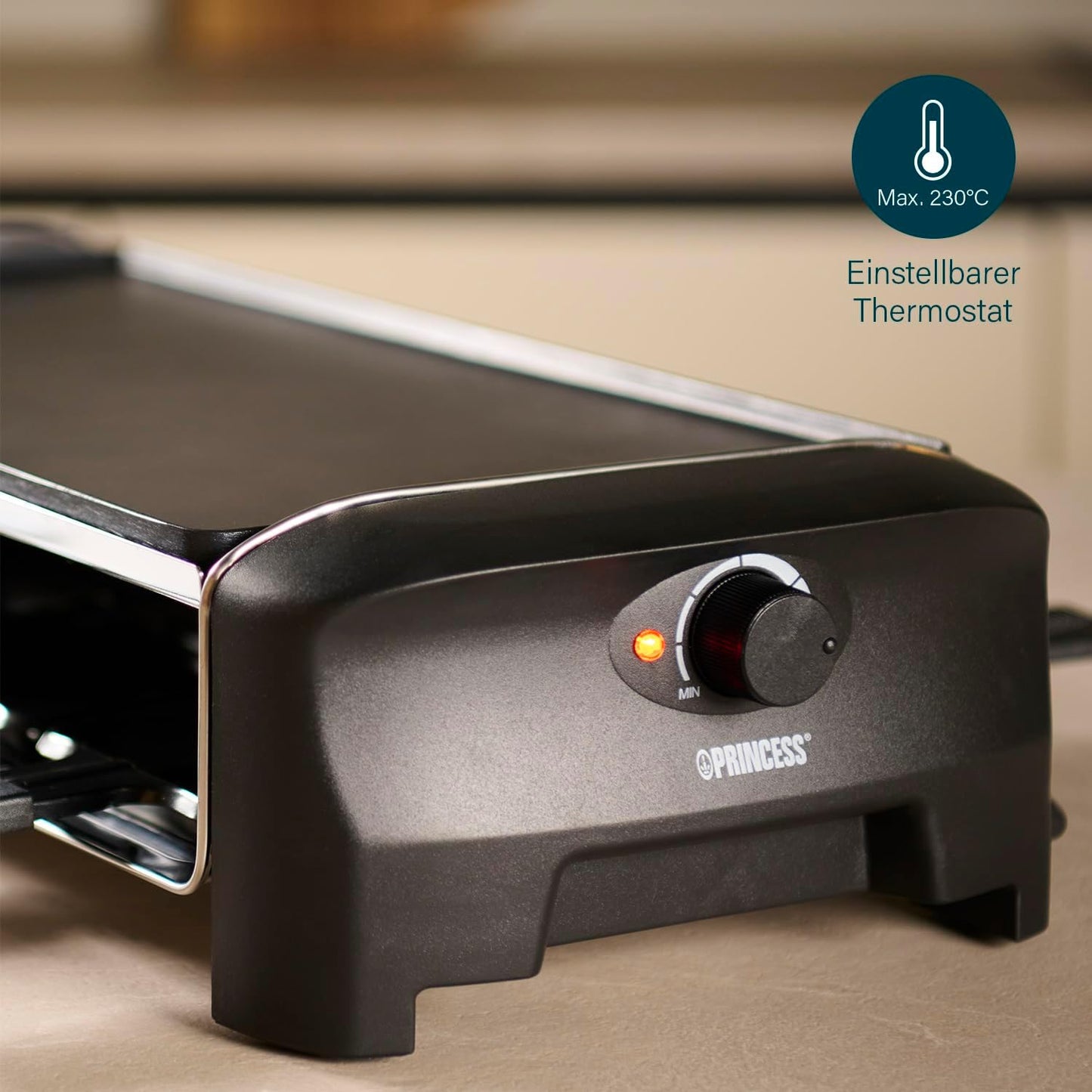Raclette- und Teppanyaki Grill für 8 Personen, 8 personnes Raclette Grill Plancha