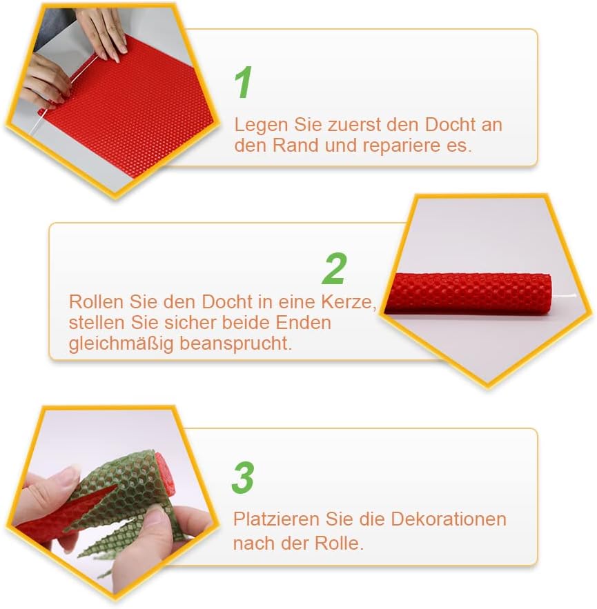 Bienenwachskerzen-DIY-Kit für Kinder und Erwachsene, klassisch