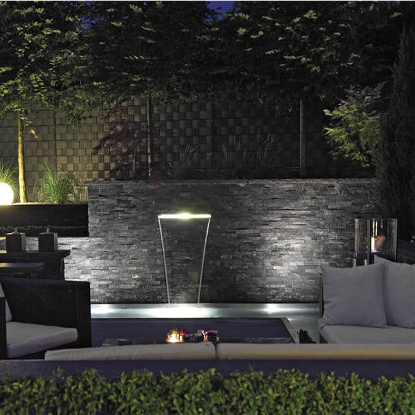 LED-Wasserfallbeleuchtung für Terrasse & Teichrand
