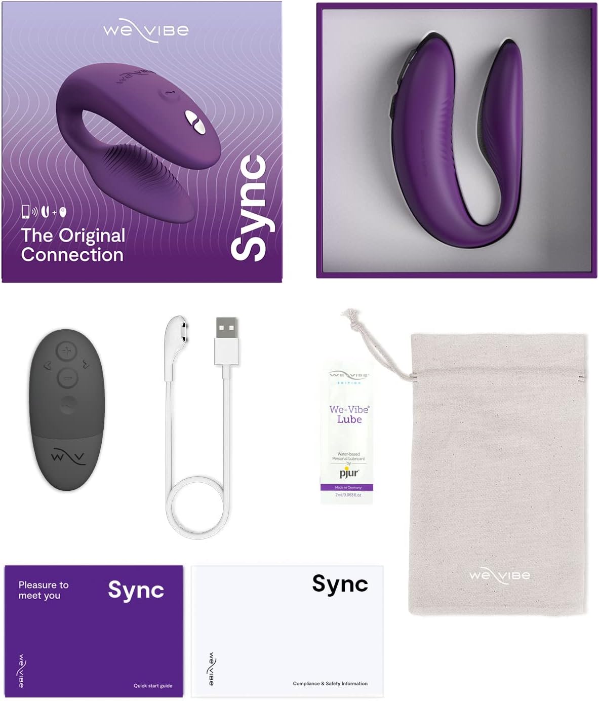 Paarvibrator Sync 2 mit App-Steuerung, Lila