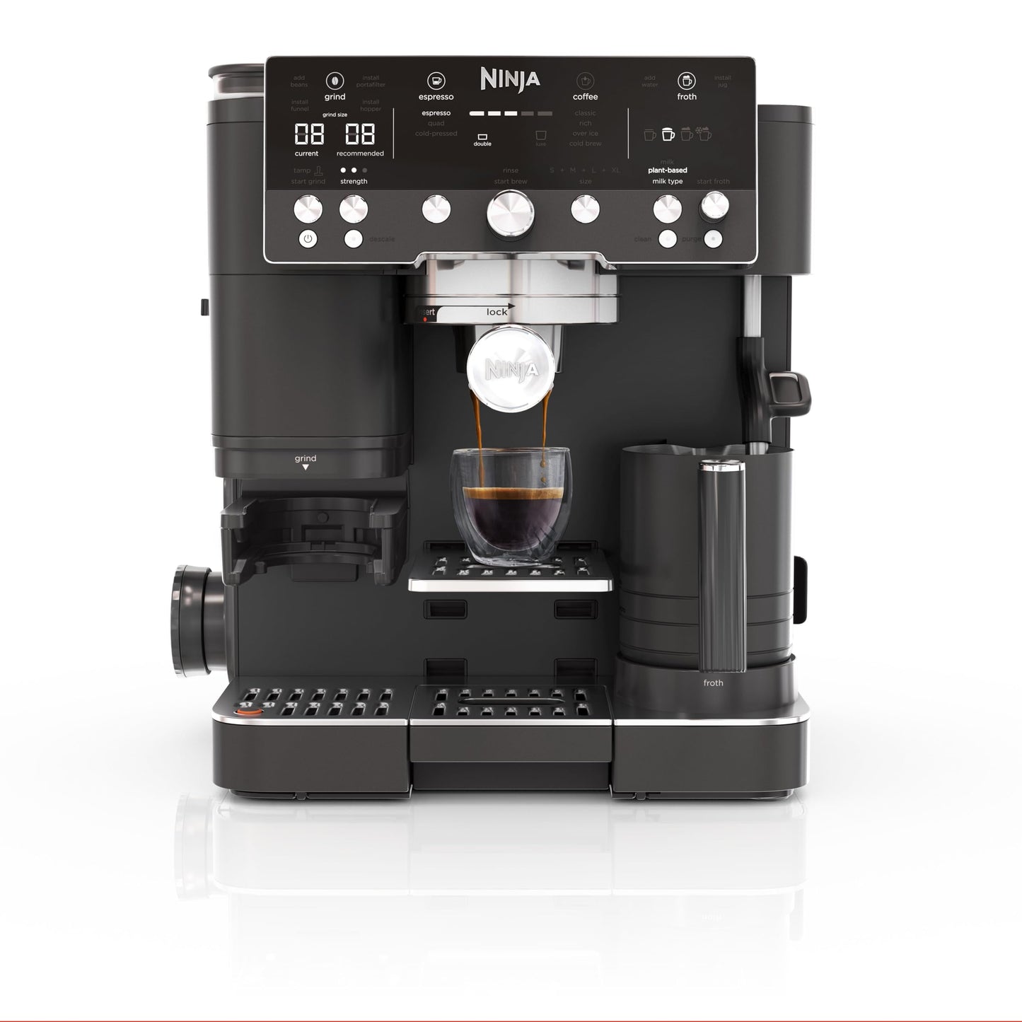 Luxe Premier 3-in-1-Kaffeemaschine ES601EUBK, Mitternachtsschwarz
