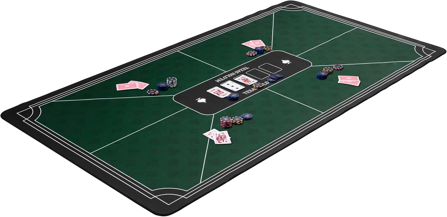 Rutschfeste Pokermatte, 320994, grün 140x80cm