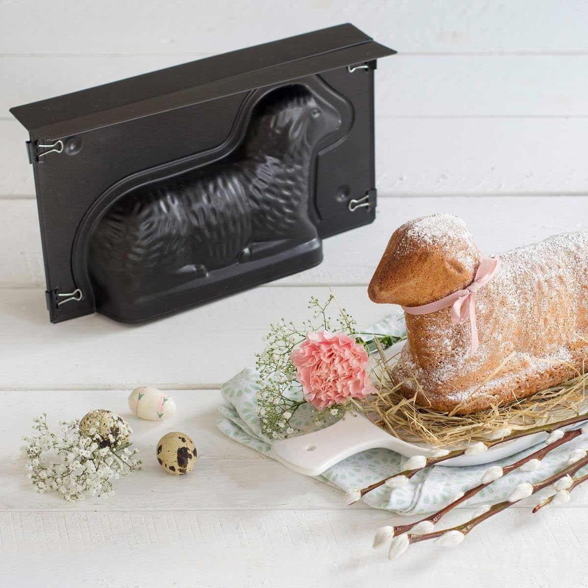 Osterlamm 3D-Kuchenform mit Antihaftbeschichtung, Lamm