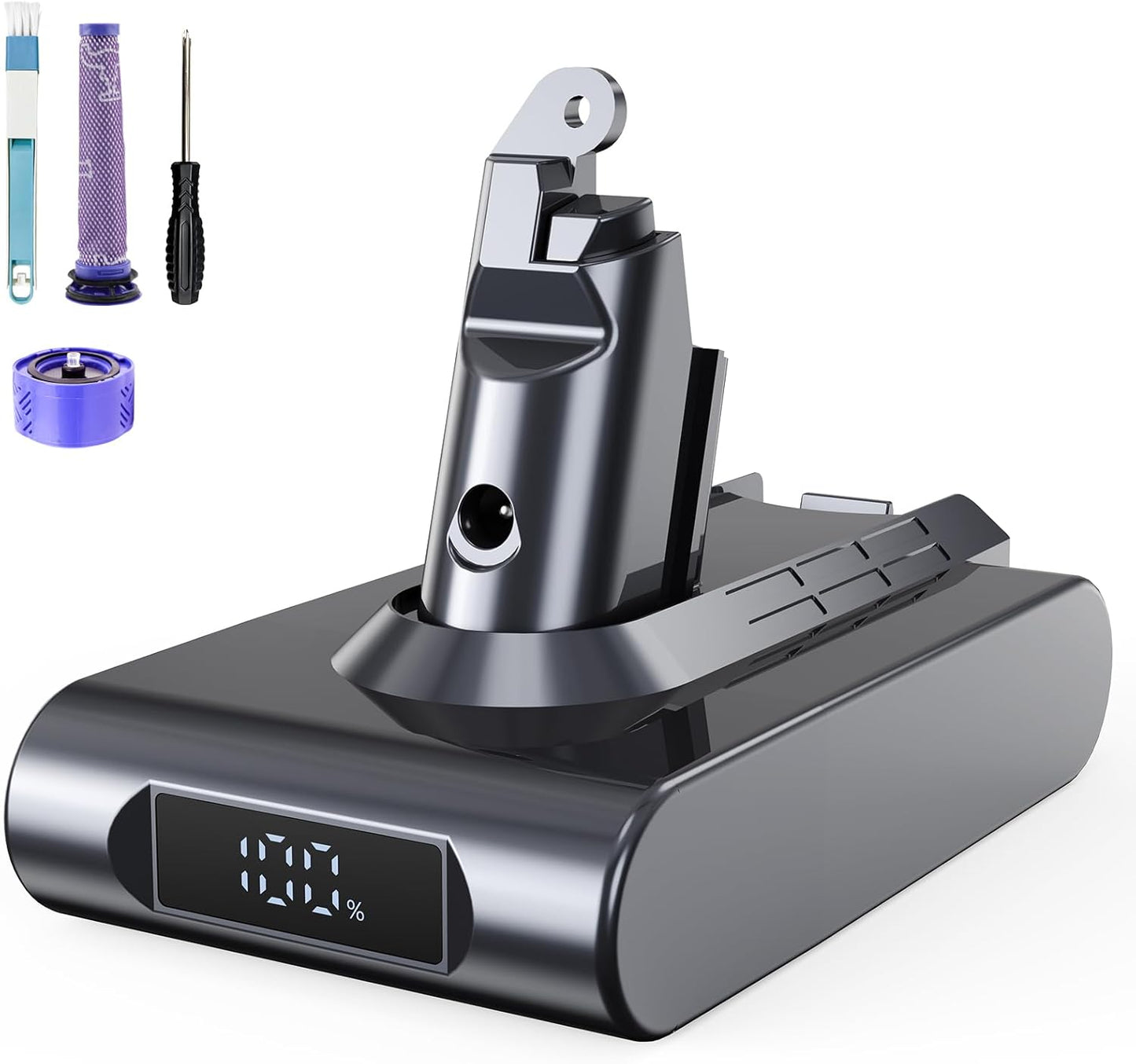 Ersatzakku für Dyson V6 mit LCD-Bildschirm, V6SX