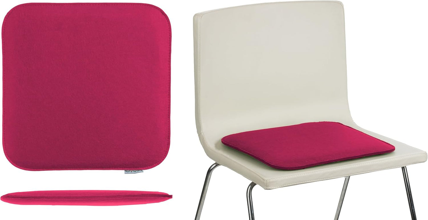 8er-Set Sitzkissen aus Filz, 8 Stück (1er Pack) Pink