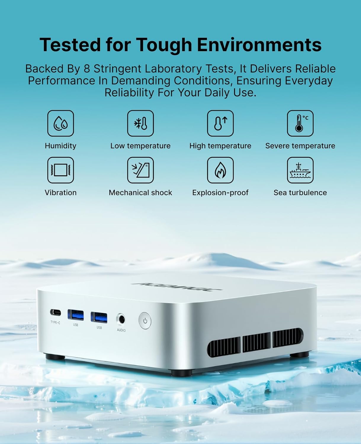 Mini PC mit AMD Ryzen 4300U, Windows 11 Pro, AMD 4300U 16GB DDR4/1TB SSD