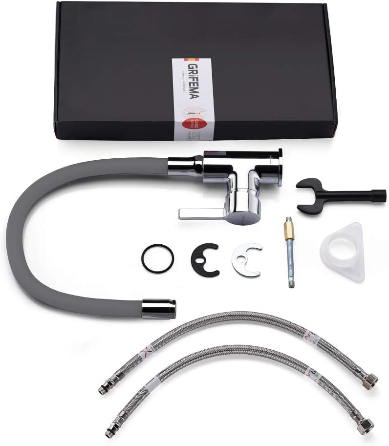 Küchenarmatur mit flexiblem Auslauf G4002-9, Grau