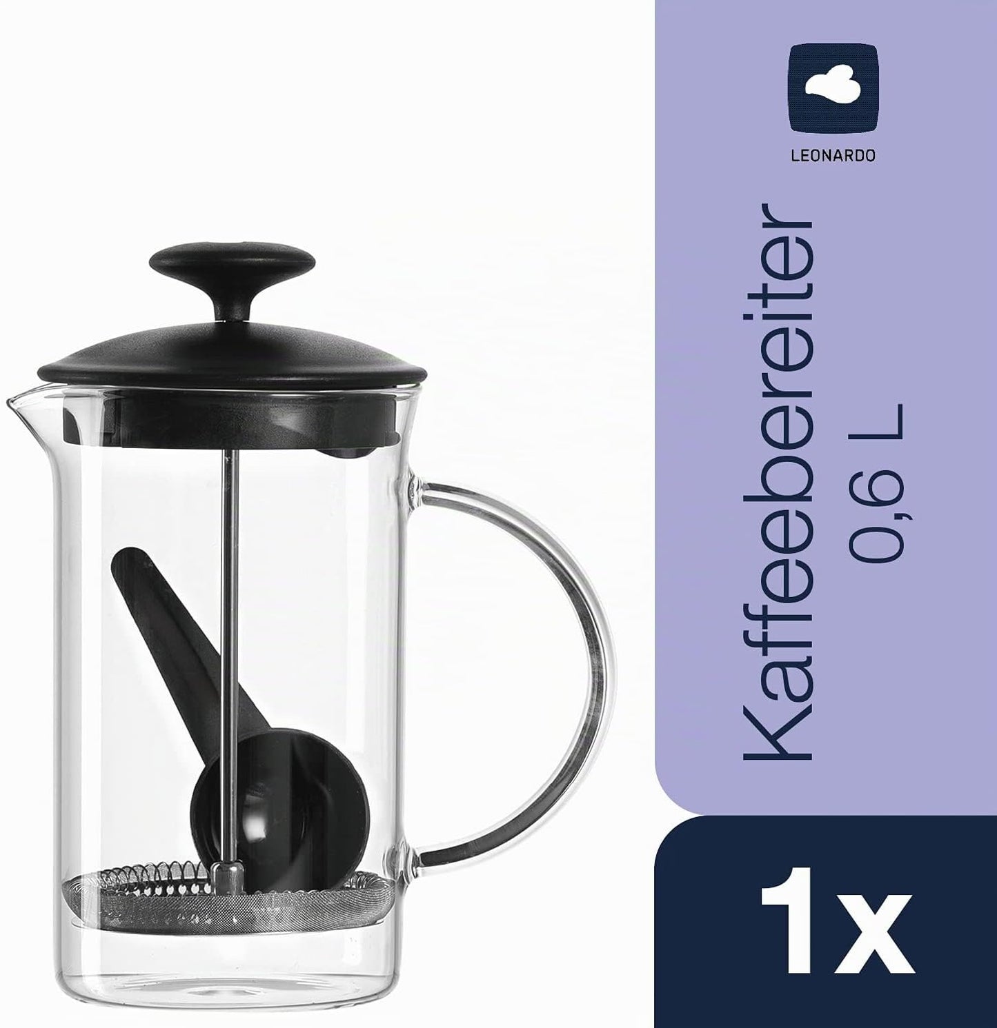 Kaffeebereiter Set (4-teilig, 750 ml), Kaffeebereiter 750 ml