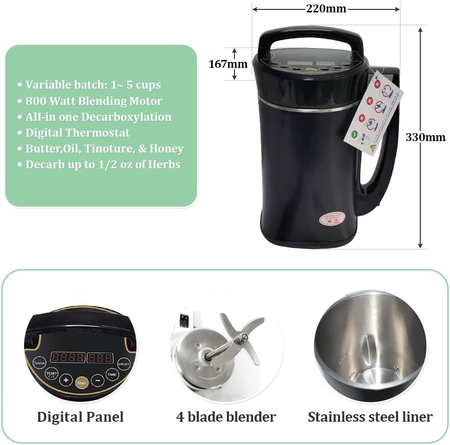Decarboxylator für Kräuter und Öle