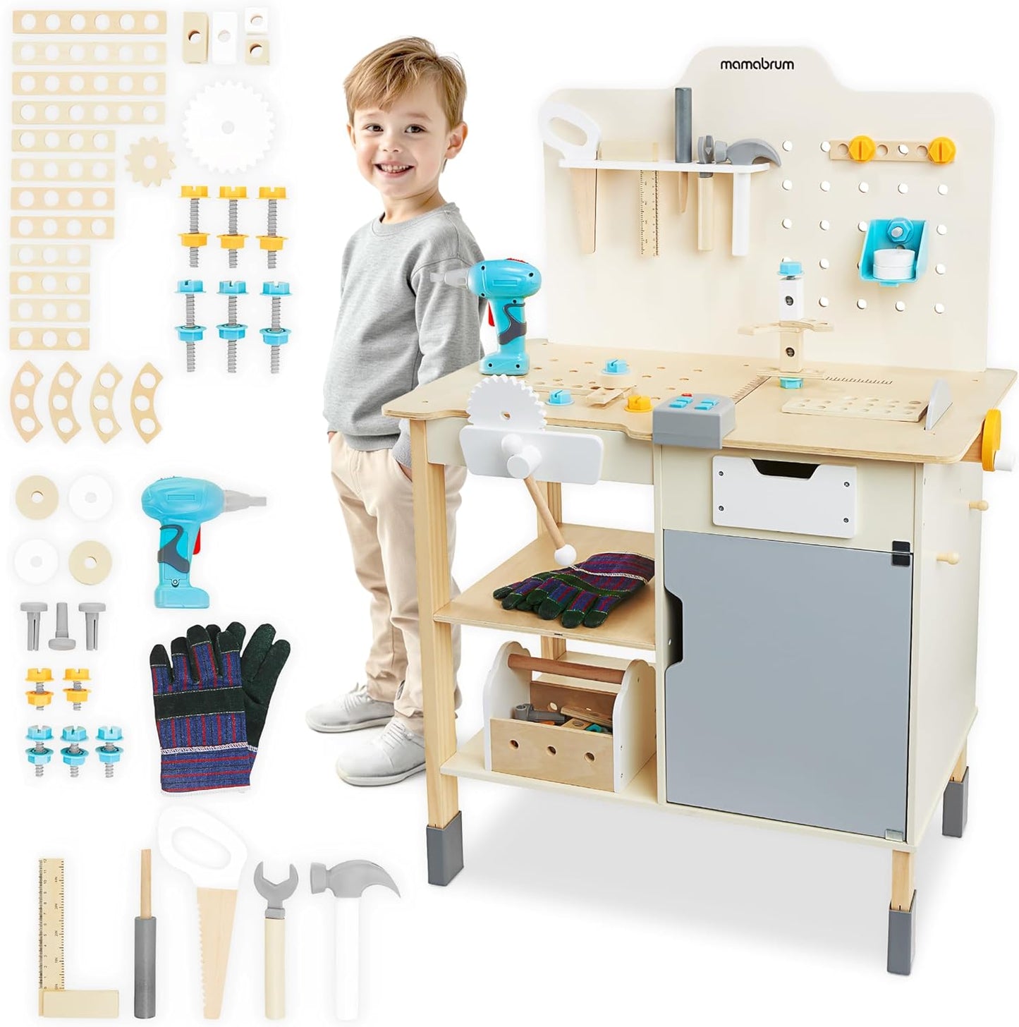 Holzwerkstatt Spielset, Braun