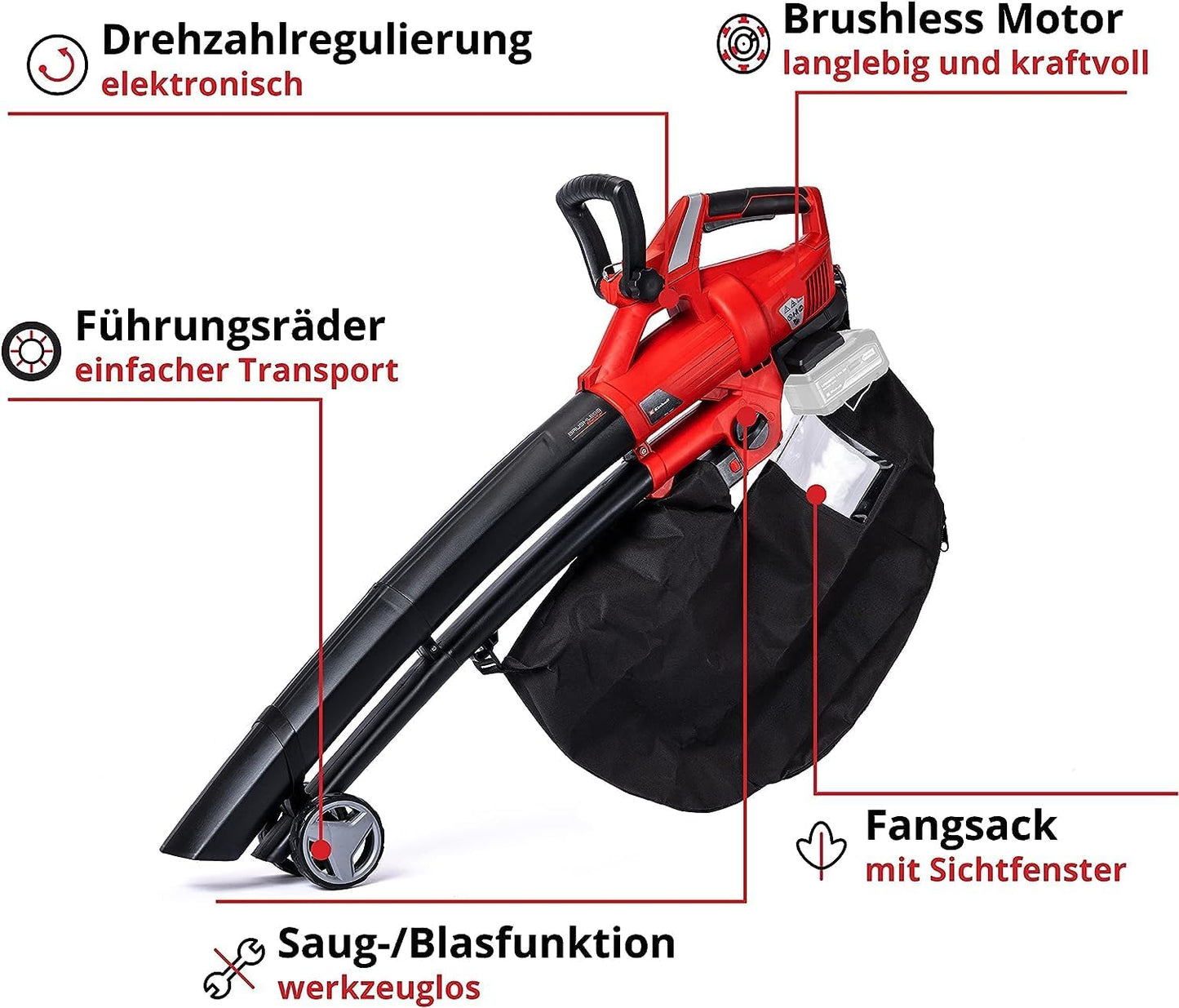 Akku-Laubbläser GE-CL 36 Li E-Solo (ohne Akku), ohne Akku und Ladegerät