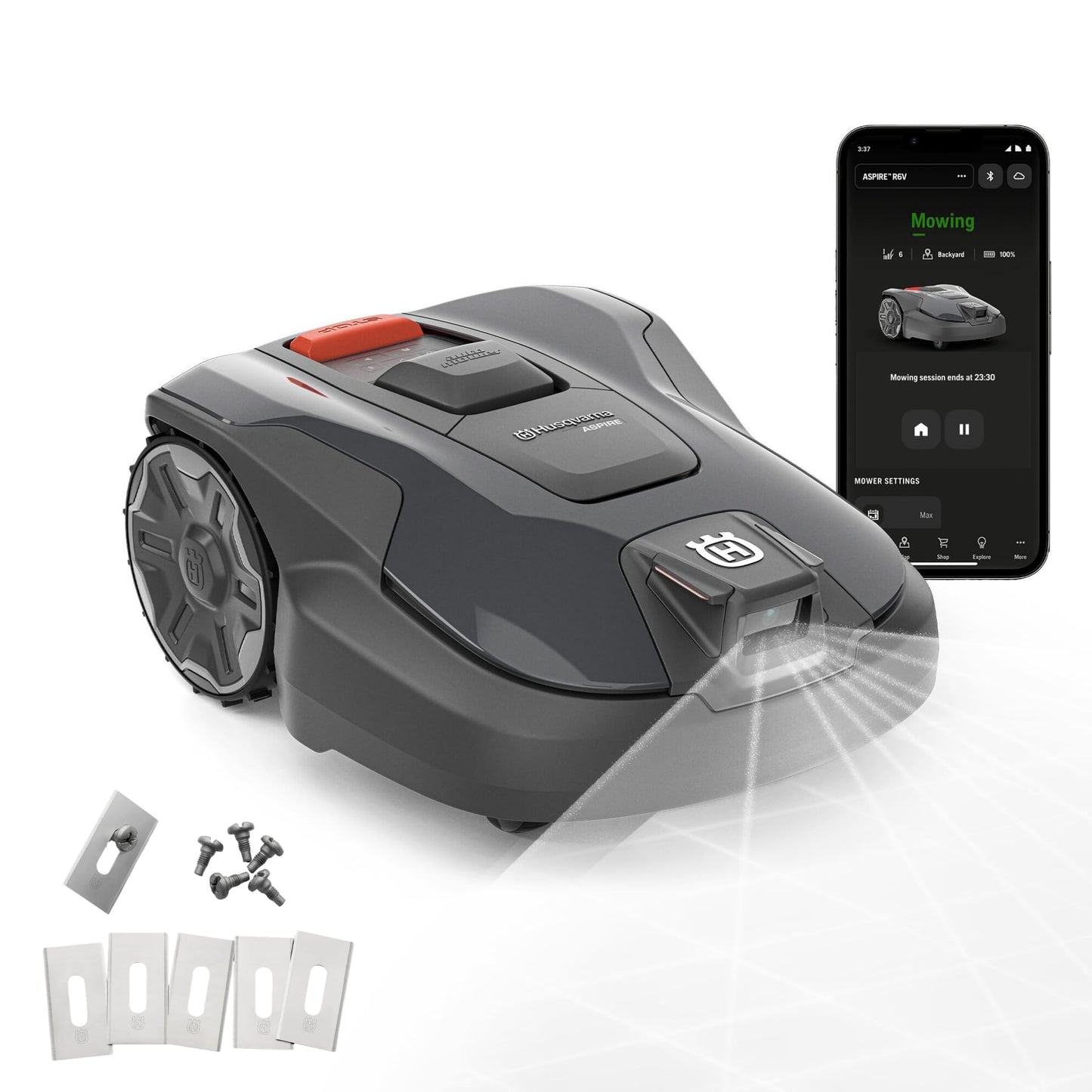 Automower Aspire R6V Mähroboter mit AI Vision, inkl. 6 Ersatzmesser