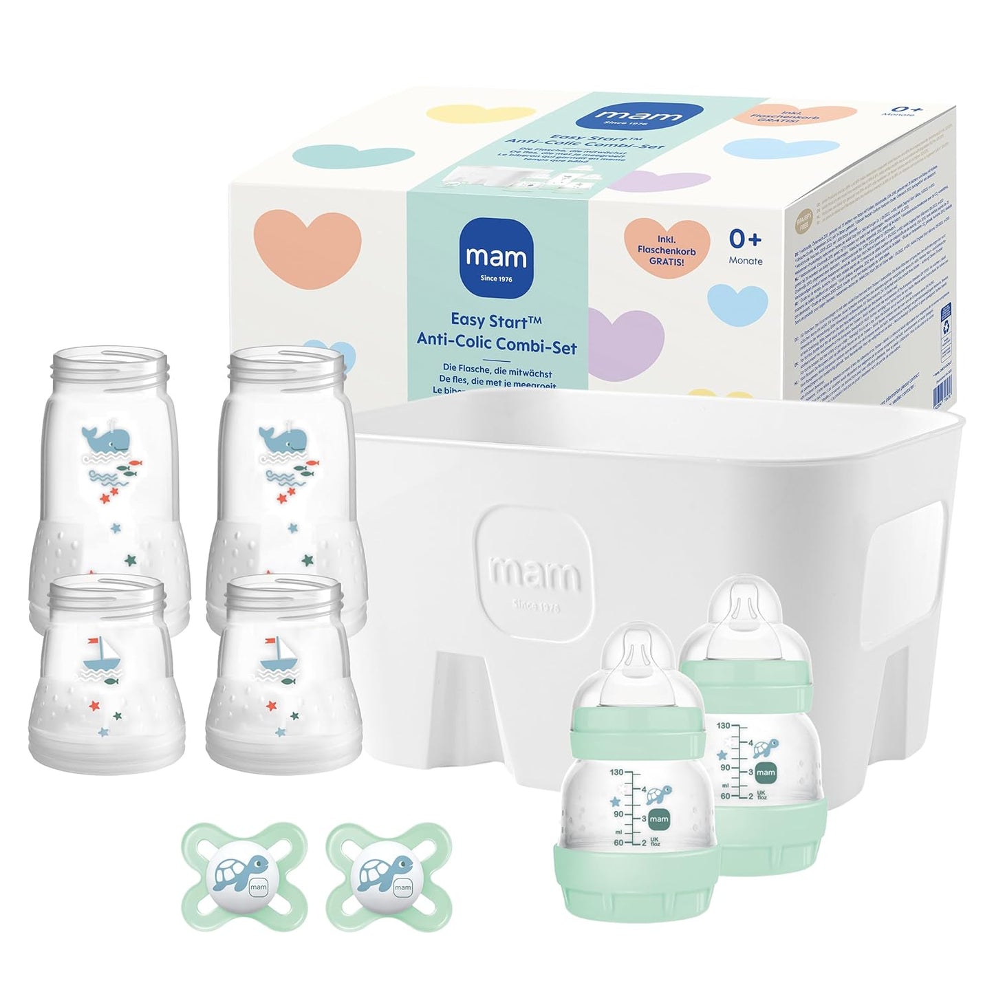 9-teiliges Anti-Kolik Babyflaschen Set, Easy Start Combi Set