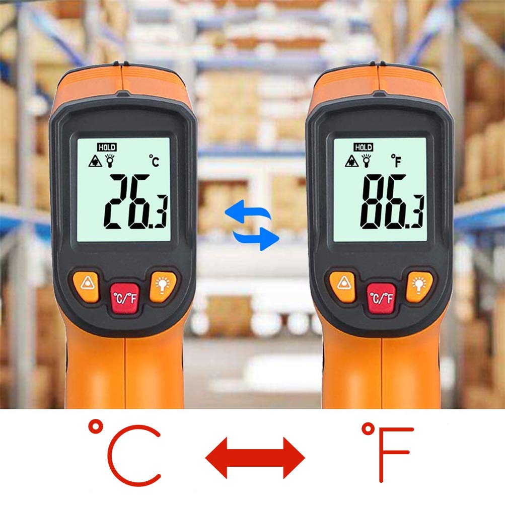 Infrarot Thermometer, Gelb