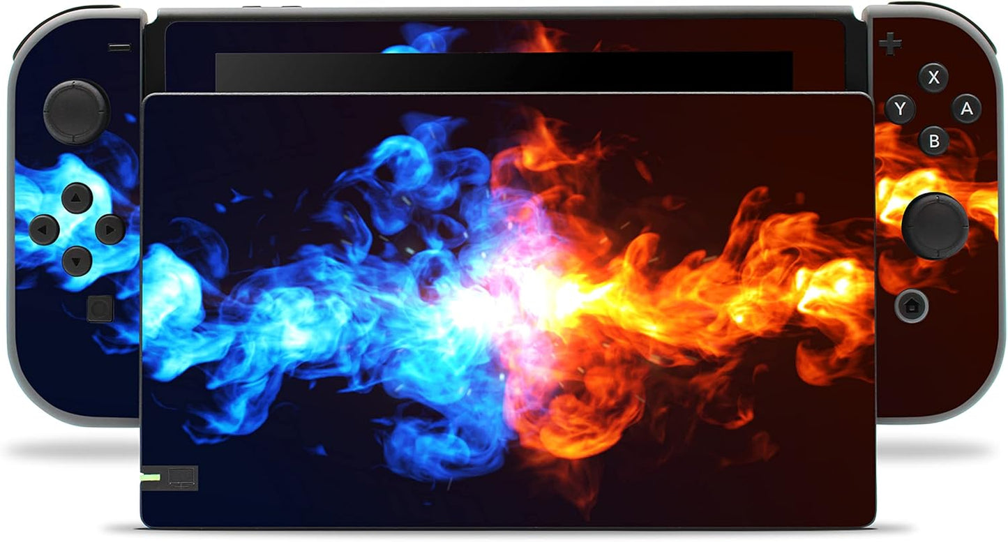 Folien Skin Set für Nintendo Switch, Nr. 16 Feuer 2
