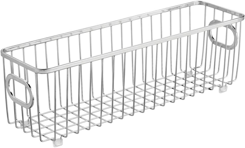 8-teiliges Bad Organizer-Set, Silberfarben
