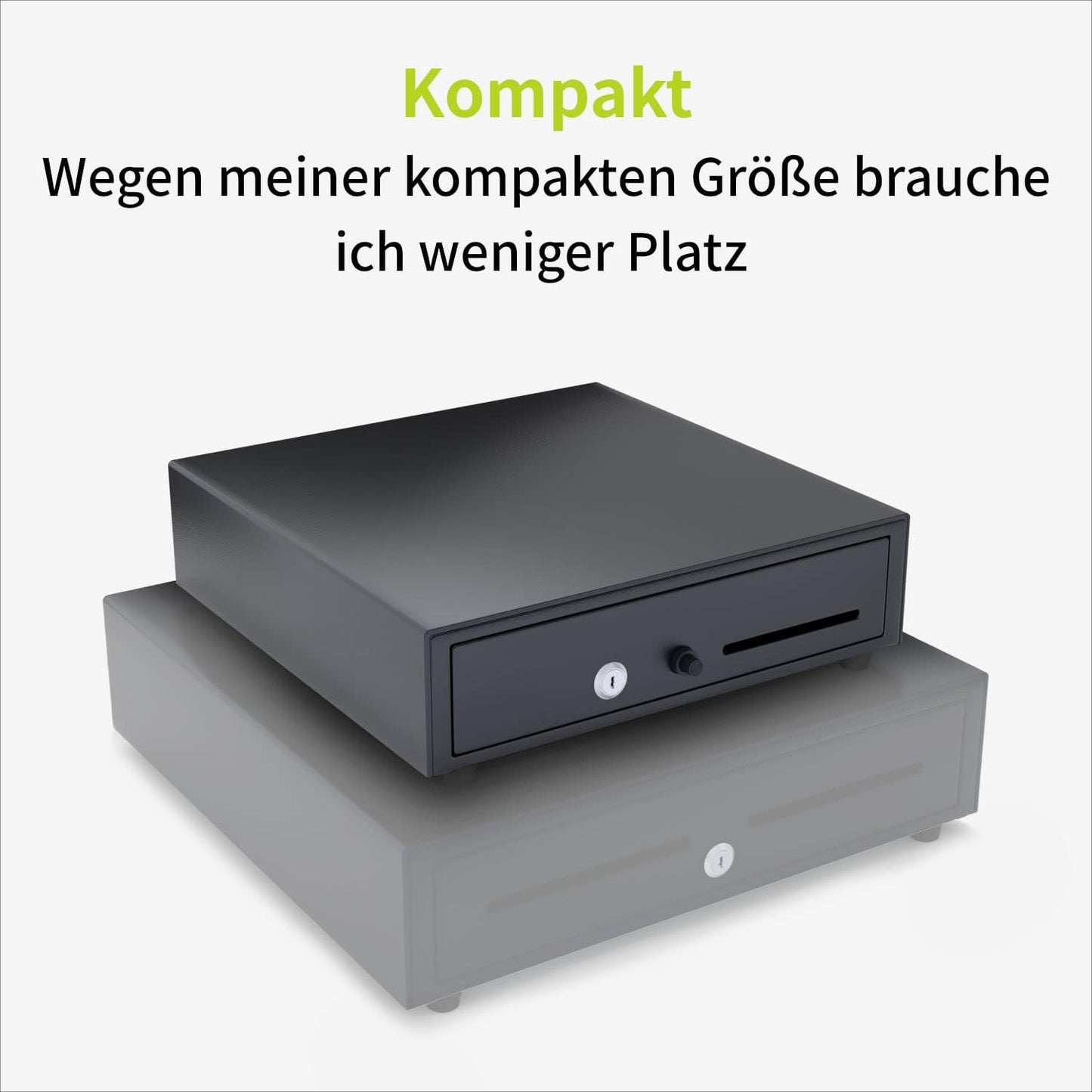 AC335PBK Kassenschublade mit Druckknopf, Öffnen mit Drucktaste 33 cm