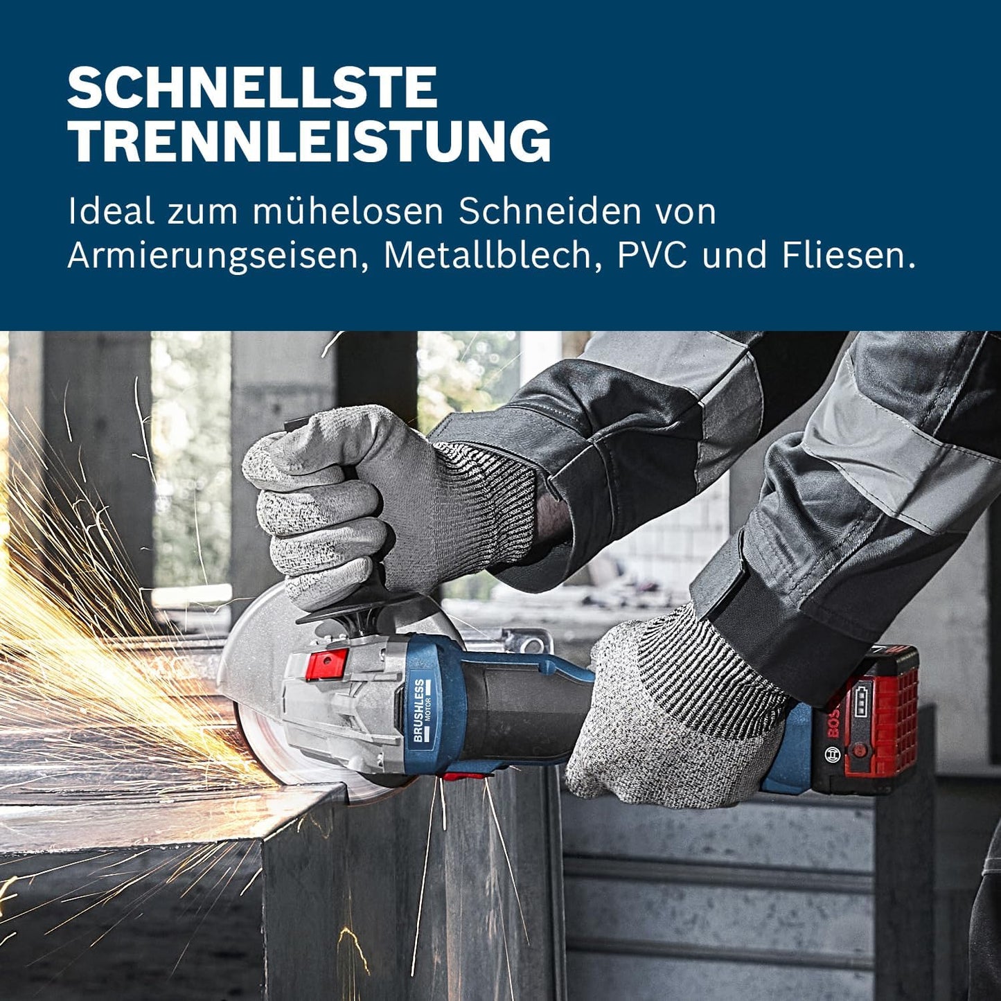 Akku-Winkelschleifer GWS 18V-8, Scheibendurchmesser 125 mm Ohne Akku/Lader