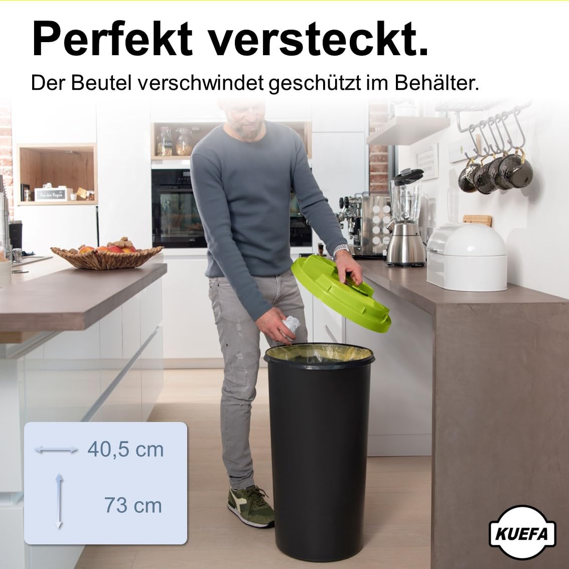 Müllsackständer, Hellgrün
