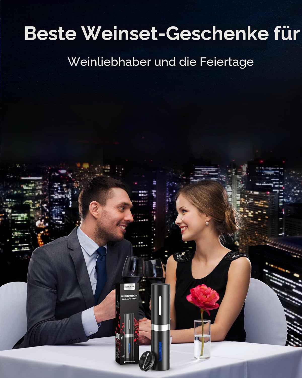 Elektrischer Korkenzieher mit Kapselschneider, Elektrischer Korkenzieher，batteriebetriebener