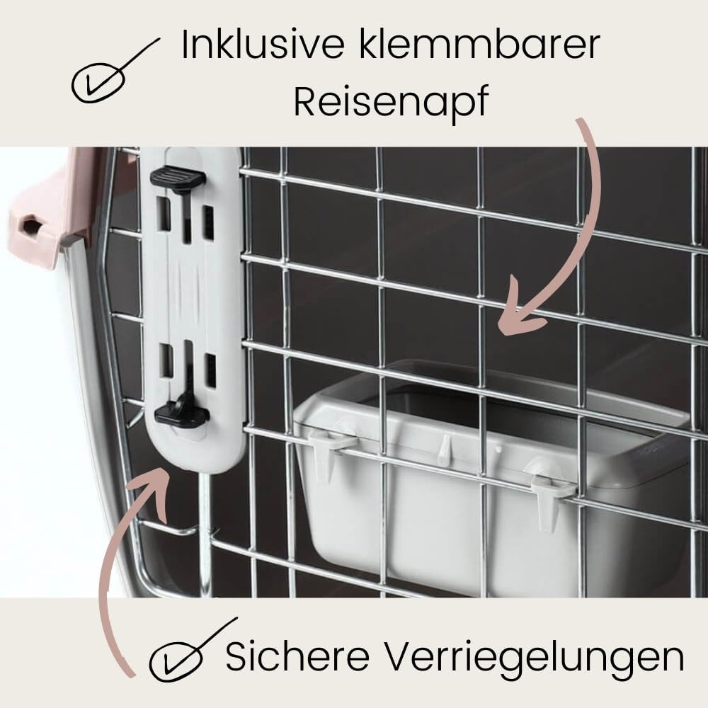 2er-Set Flugzeug-Transportboxen für Haustiere
