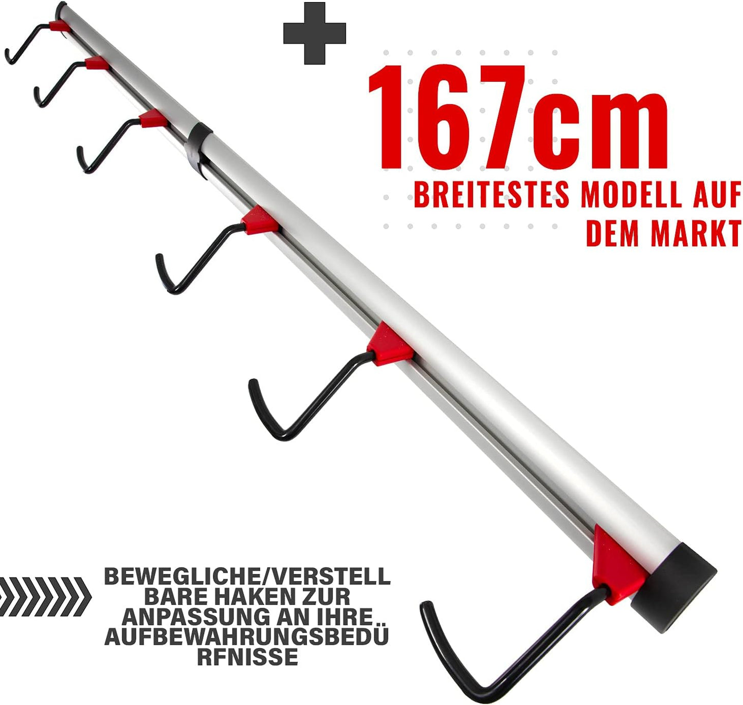 Velo Wandhalterung für Garage, Wandhalterung 6 Fahrräder