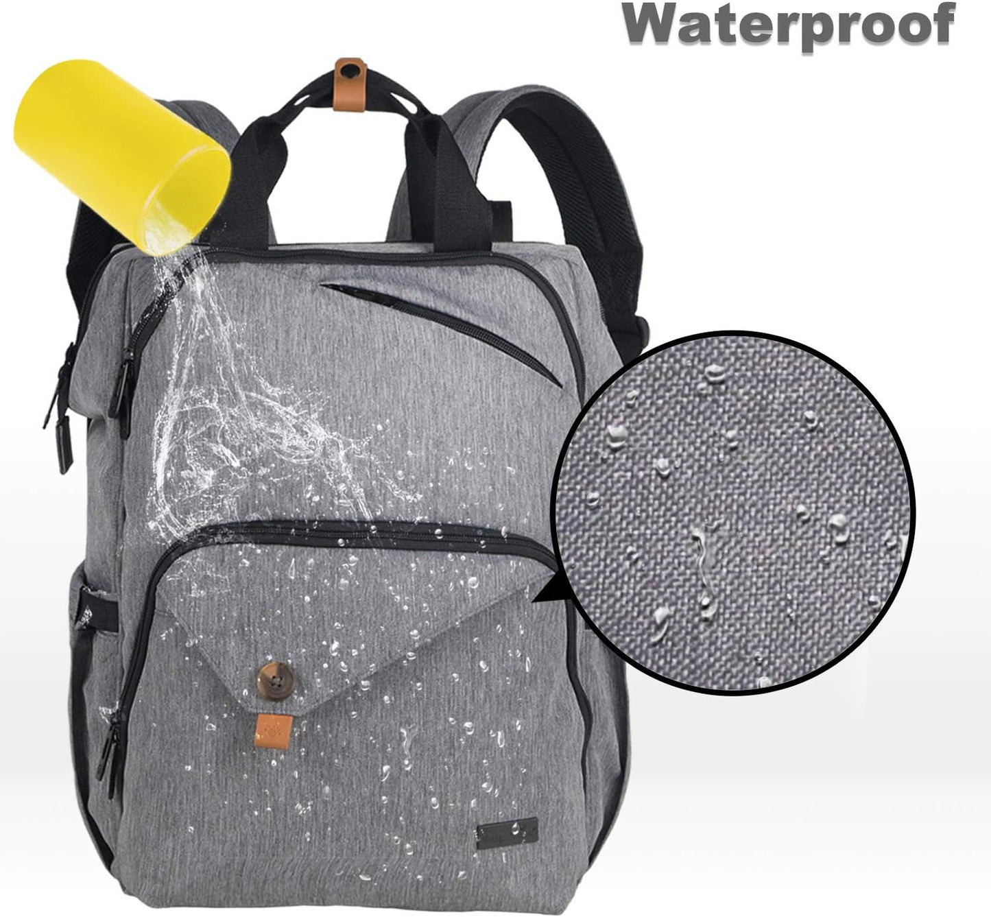 Wickelrucksack, Grau 1 Stück (1er Pack)