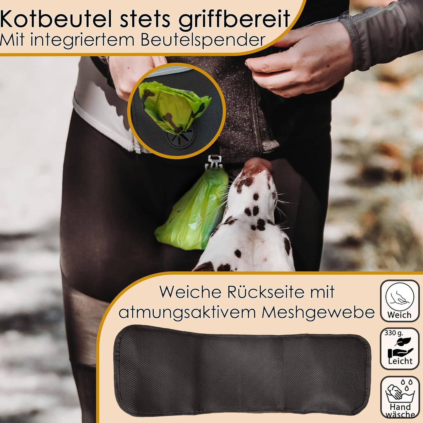 Leckerlitasche XXL mit Bauchgurt
