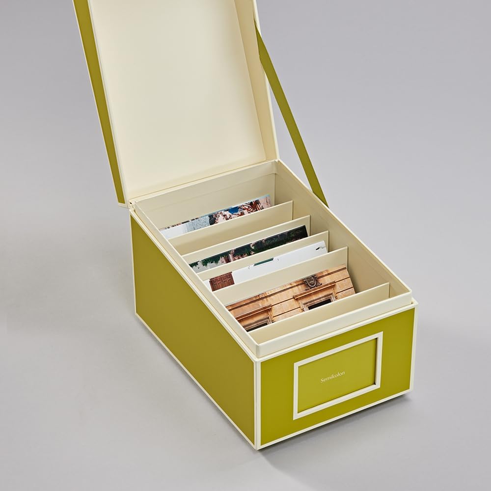 CD- und Fotobox für 10 x 15 cm Fotos, Matcha Large