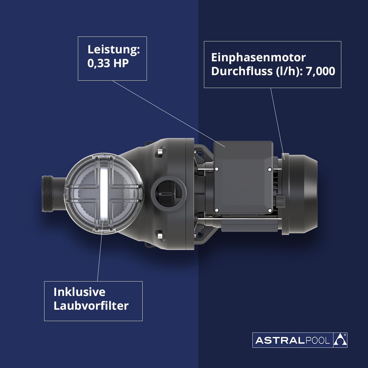 Selbstansaugende Pumpe Sena 1/3 PS, 1/3 cv