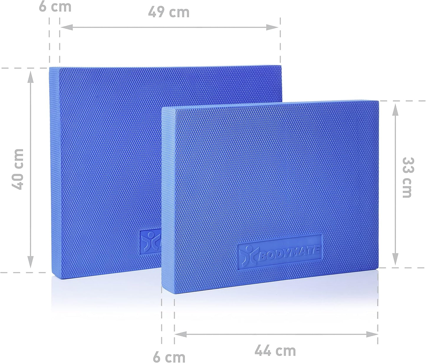 Balance Pad, 49x40x6cm BLAU/MITTEL-HART