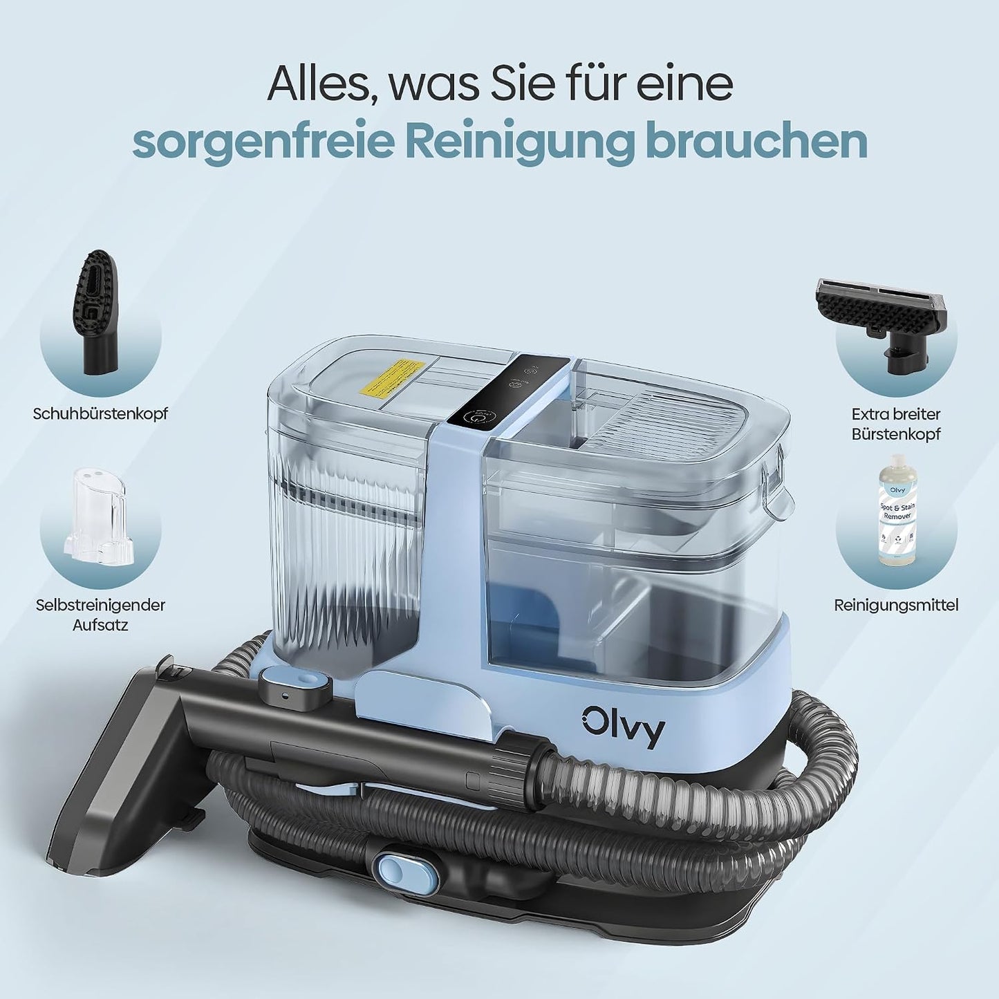 Waschsauger für Tiefenreinigung, Black/Light Blue
