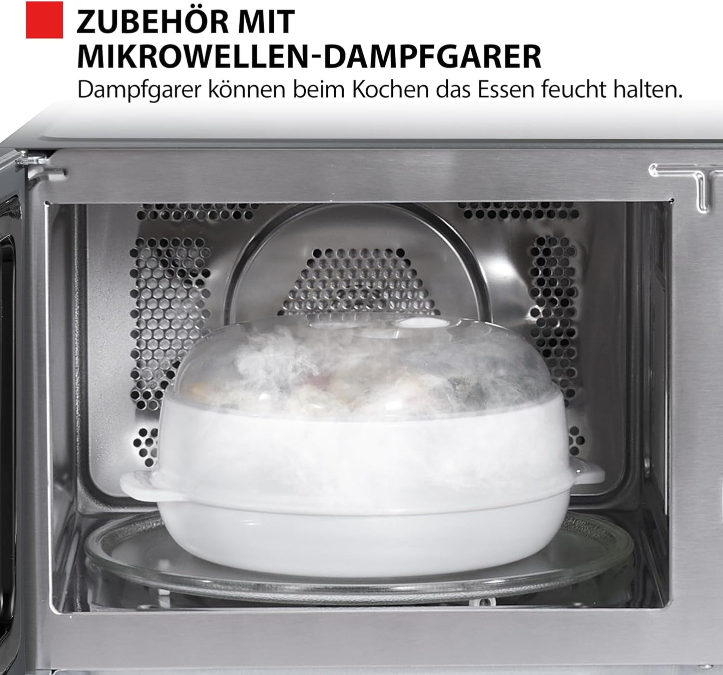 6-in-1 Mikrowellenherd mit Grill und Heissluft, 26L 6-in-1 Air Fry