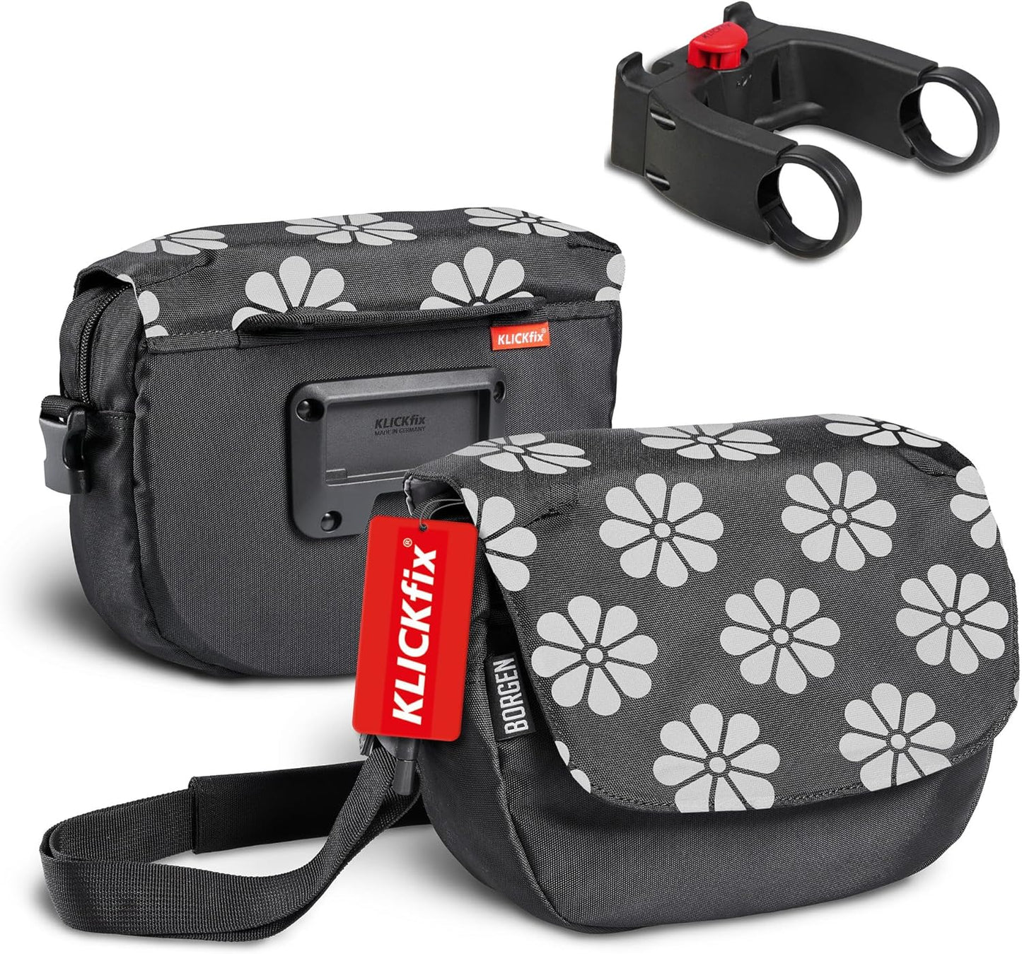 Lenkertasche KLICKfix, Mit Adapter, Blume Reflektor